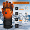 Heated Gloves, Winter Gloves for Men and Women, 3 Heating Levels Electric Rechargeable Touchscreen Waterproof Heated Gloves for Skiing Motorcycle Snowboarding Fishing Hiking Climbing